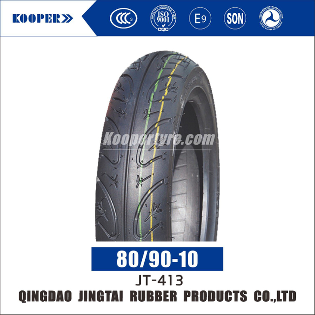 10 Inch High temperature resistant KOOPER Scooter Motorcycle Tubeless Tire / Motorcycle Tyres/Tires/Tyre( 80/90-10) With ISO E-MARK CCC DOT SGS COC