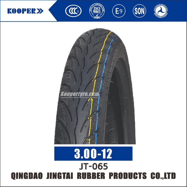 17 Inch Kooper Natural Rubber Motorcycle Tubeless Tyres Tire/Motorcycle Tire (3.00-12) with ISO E-MARK DOT CCC SGS Soncap Coc