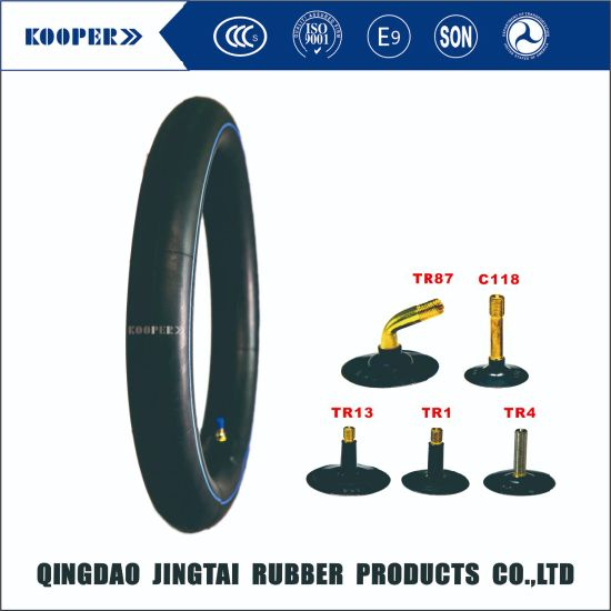 18 Inch Butyl Motocycle Natural Inner Tube With ISO Standard