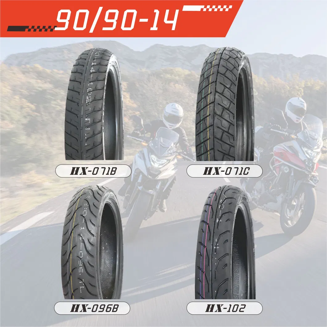 Premium Quality Motorcycle Tyres/Tires for Enhanced Traction (90/90-14)
