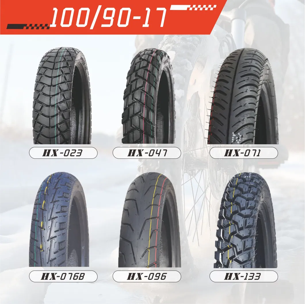 Super Highway Tread Motorcycle Tubeless Tyres/Tires(100/90-17) with E-MARK