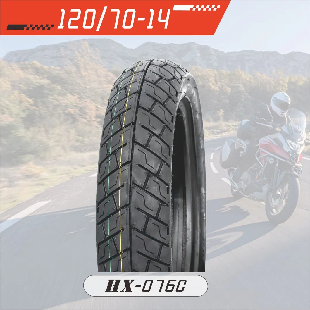 Advanced Tubeless Tire for Scooters (120/70-14) with E-MARK DOT