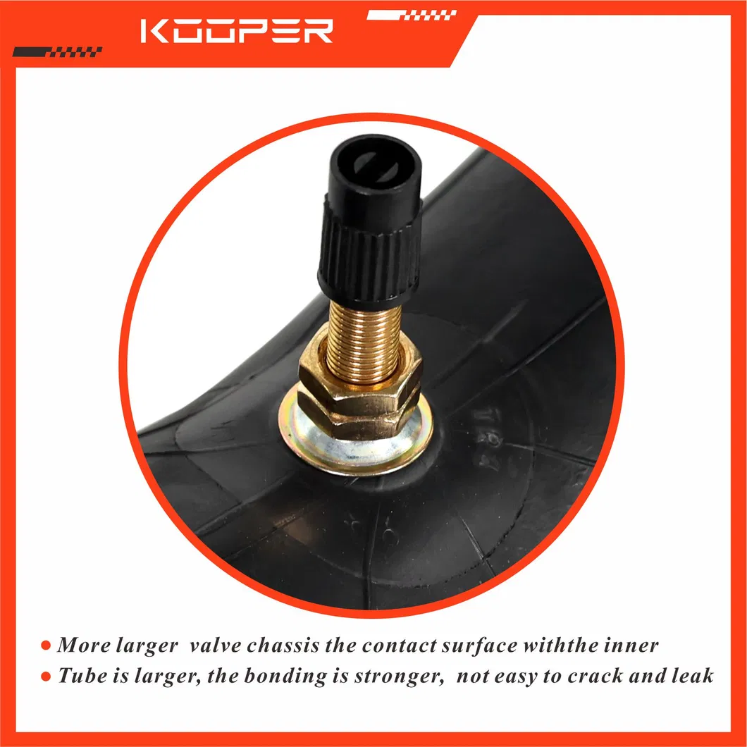 KOOPER Natural inner tube 60/100-16 90/90-16 90/100-16 110/80-16 110/90-16 with ISO
