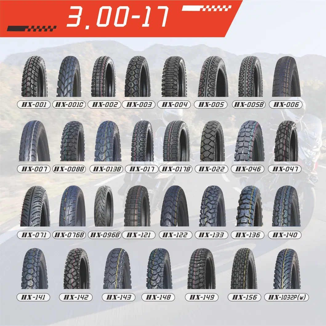 High Performance highway 17 Inch Motorcycle Tube Tire/Tyre (3.00-17) with ISO DOT