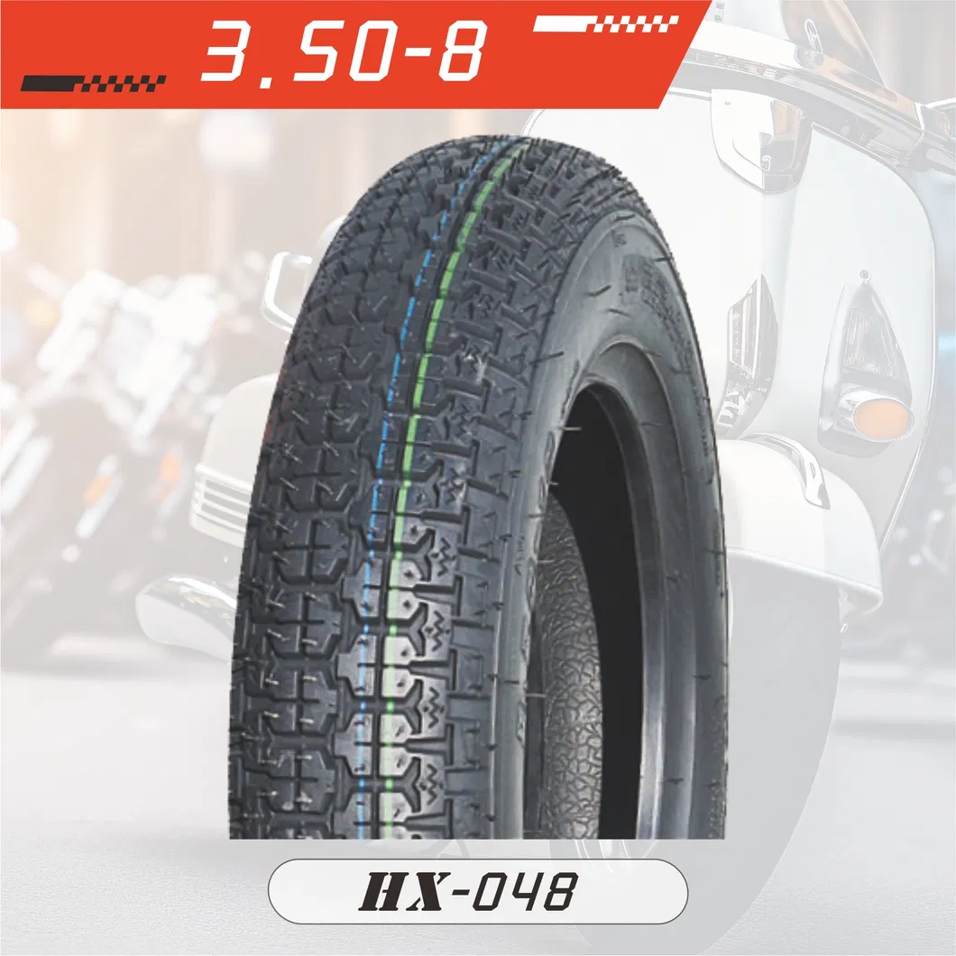 6PR High-Quality Nylon Bias Construction Motorcycle Tyres (3.50-8)