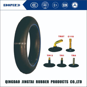 TR87 Valve Rubber Motocycle Natural Inner Tube With ISO Standard
