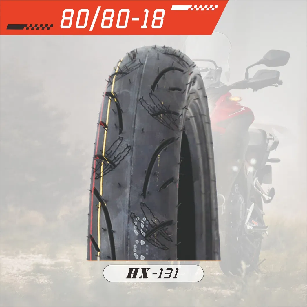 Durable Motorcycle Tubeless Tyre(80/80-18)