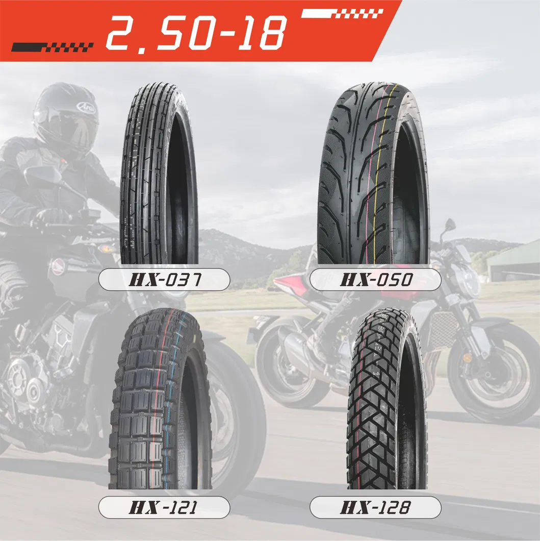 Motorcycle Tube Tyres/Tires (2.50-18) with ISO CCC E-MARK DOT
