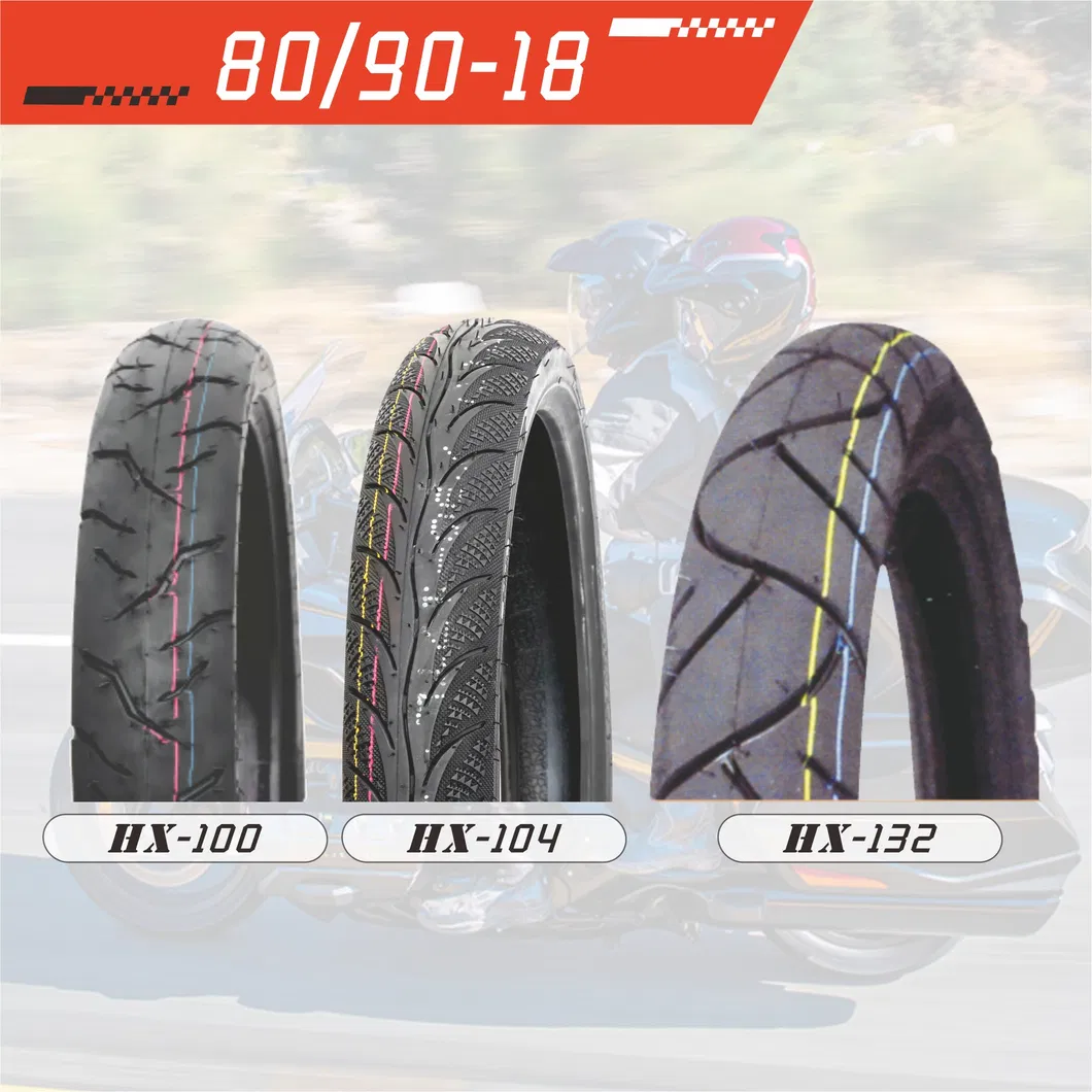 80/90-18 Tubeless Motorcycle Tyre for Highway Tread Performance