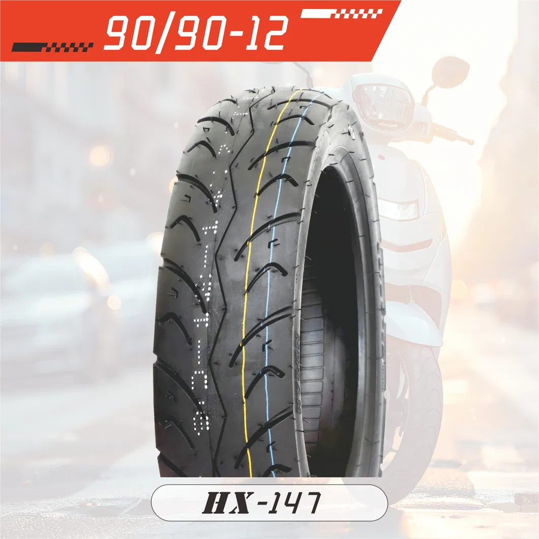 Highway Tread Motorcycle Tubeless Tyres (100/80-10) (90/90-12) With ISO,CCC,E-MARK,DOT
