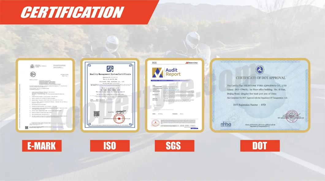 Durable Scooter Tyre (130/70-12) with ISO E-MARK CCC DOT Certification